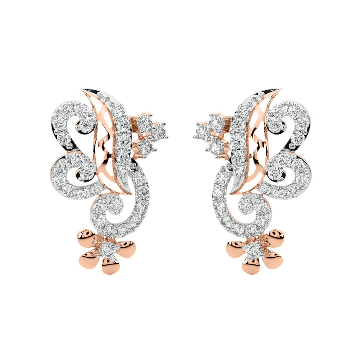 Alexis Round Diamond Stud Earrings